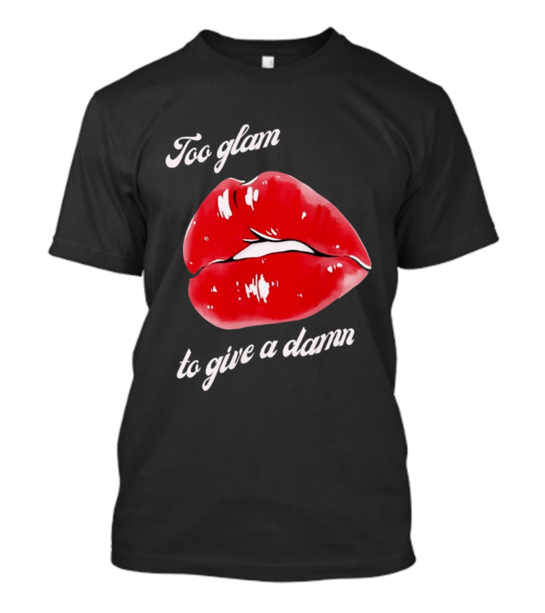 Too Glam Red Lips Attitude T-Shirt