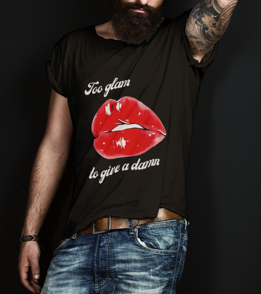 Too Glam Red Lips Attitude T-Shirt