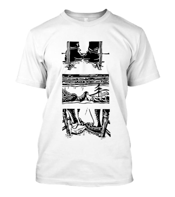 Heated Toe Tap Trio Cabin Fireplace T-Shirt