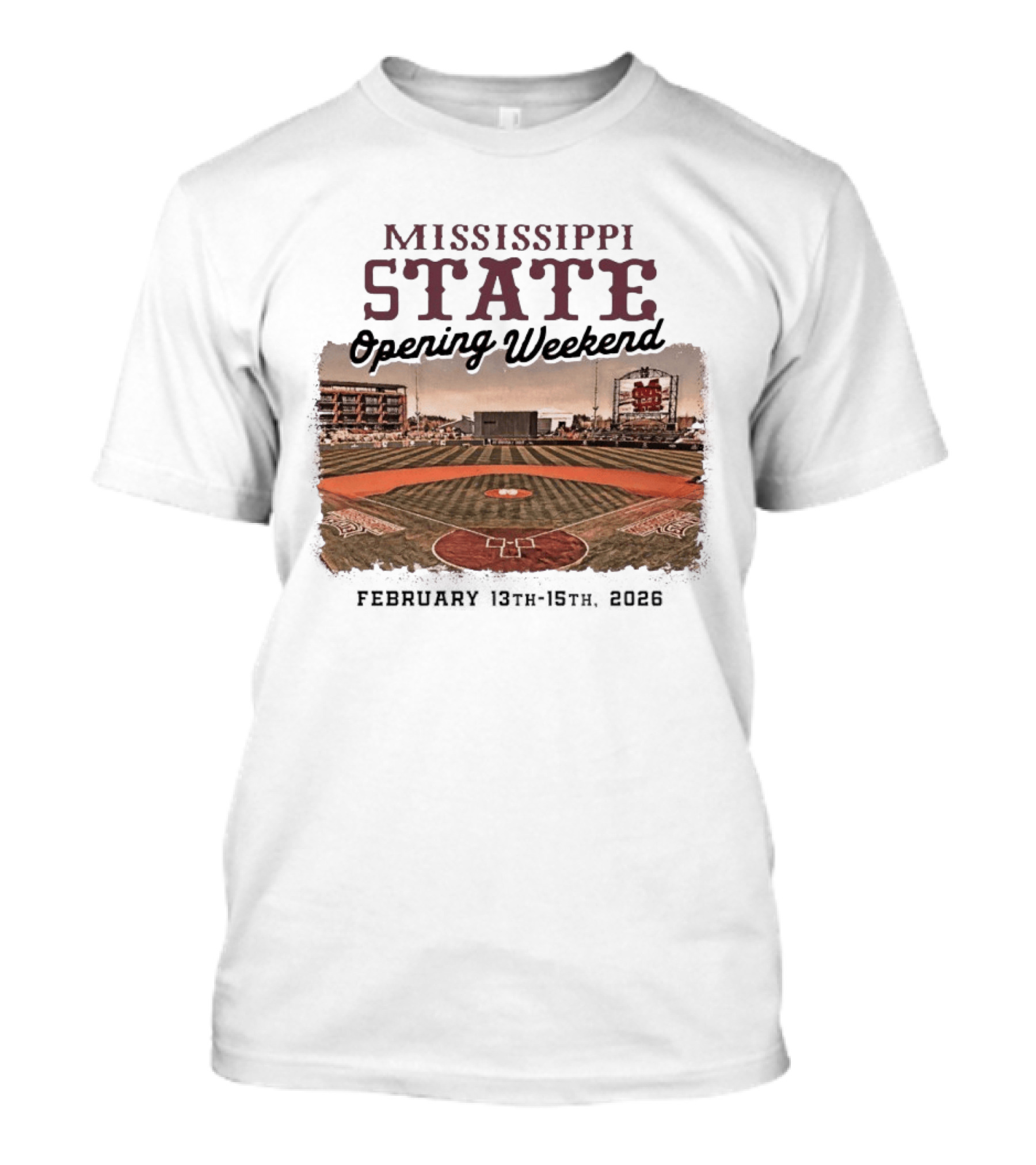 Mississippi State Opening Weekend February 13th 15th 2026 T-Shirt