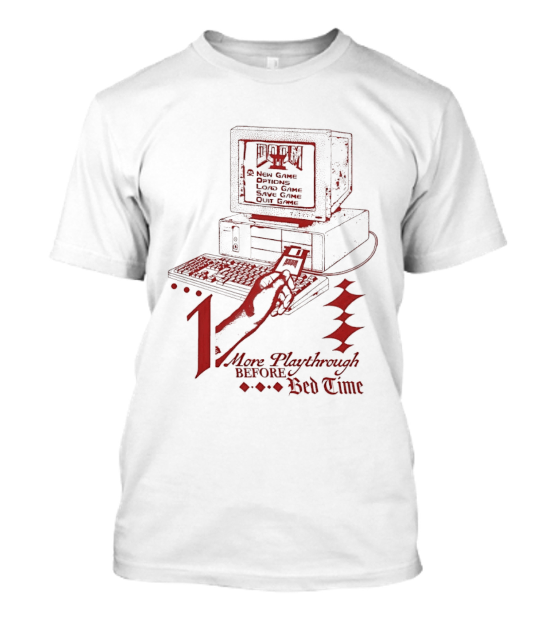 More Playthrough Before Bed Time Retro Gaming Console T-Shirt