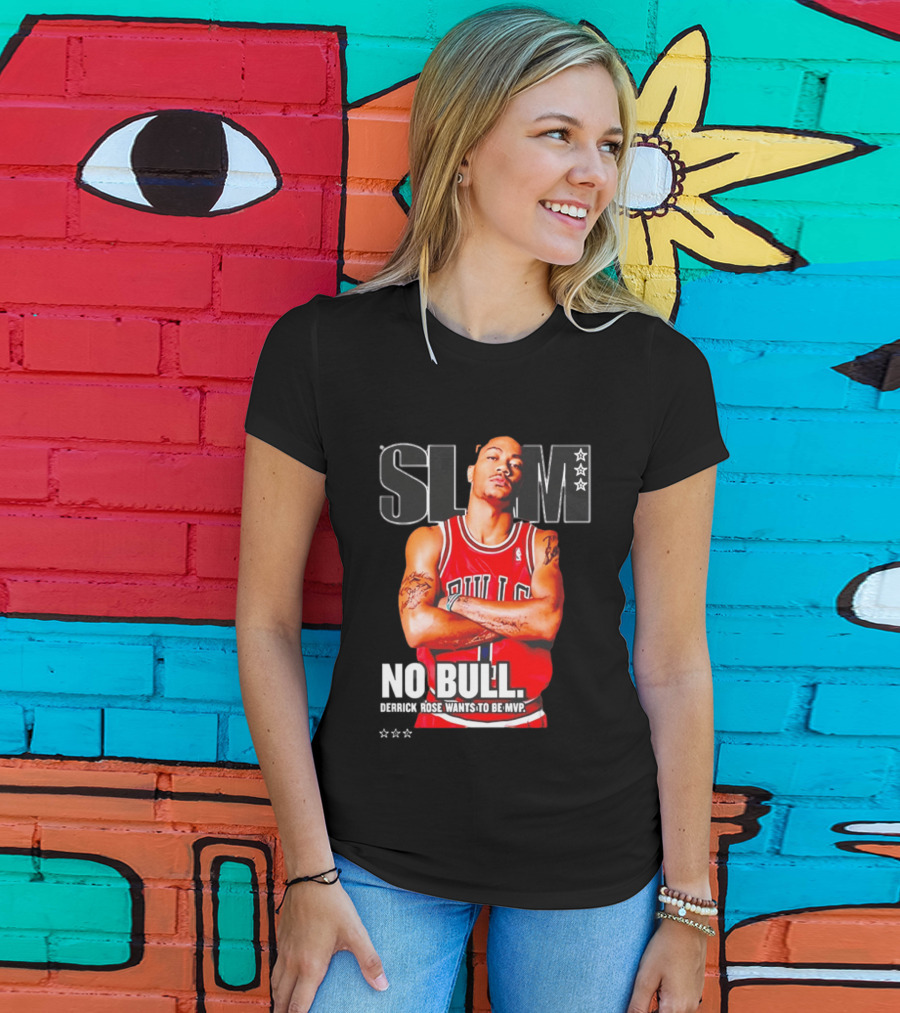 SLAM Chicago Bulls Derrick Rose No Bull Wants To Be MVP T-Shirt