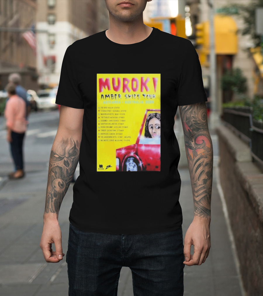 Muroki Amber Skies Tour Aotearoa Australia 2026 T-Shirt