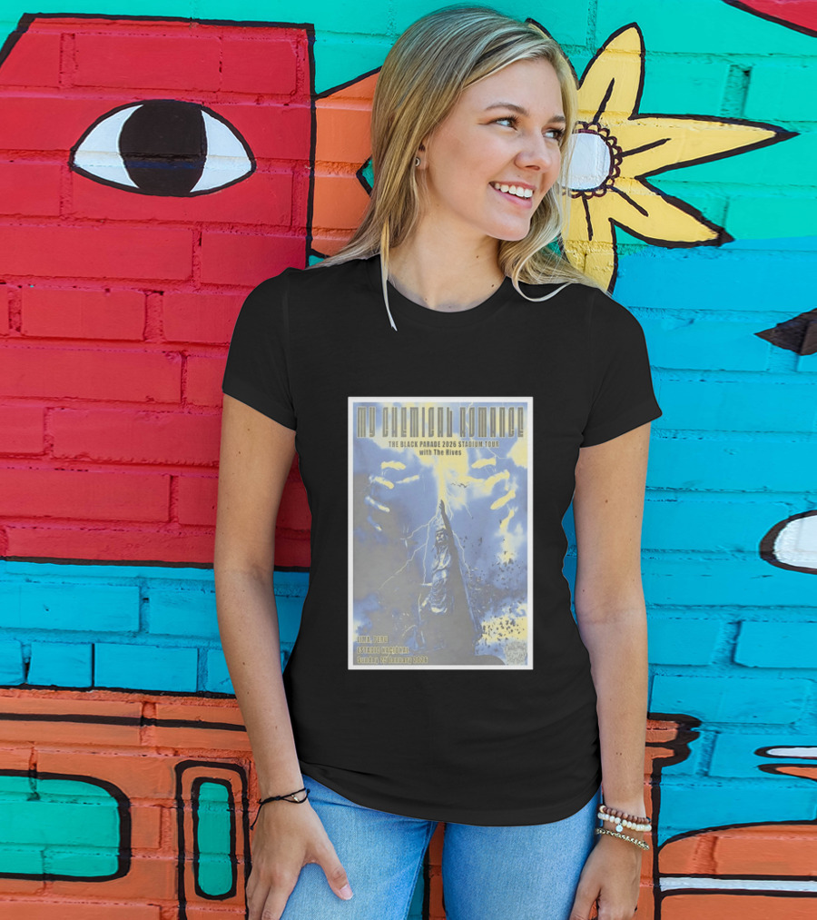 My Chemical Romance The Black Parade 2026 Stadium Tour Lima Peru Estadio Nacional Sunday 25 January With The Hives T-Shirt