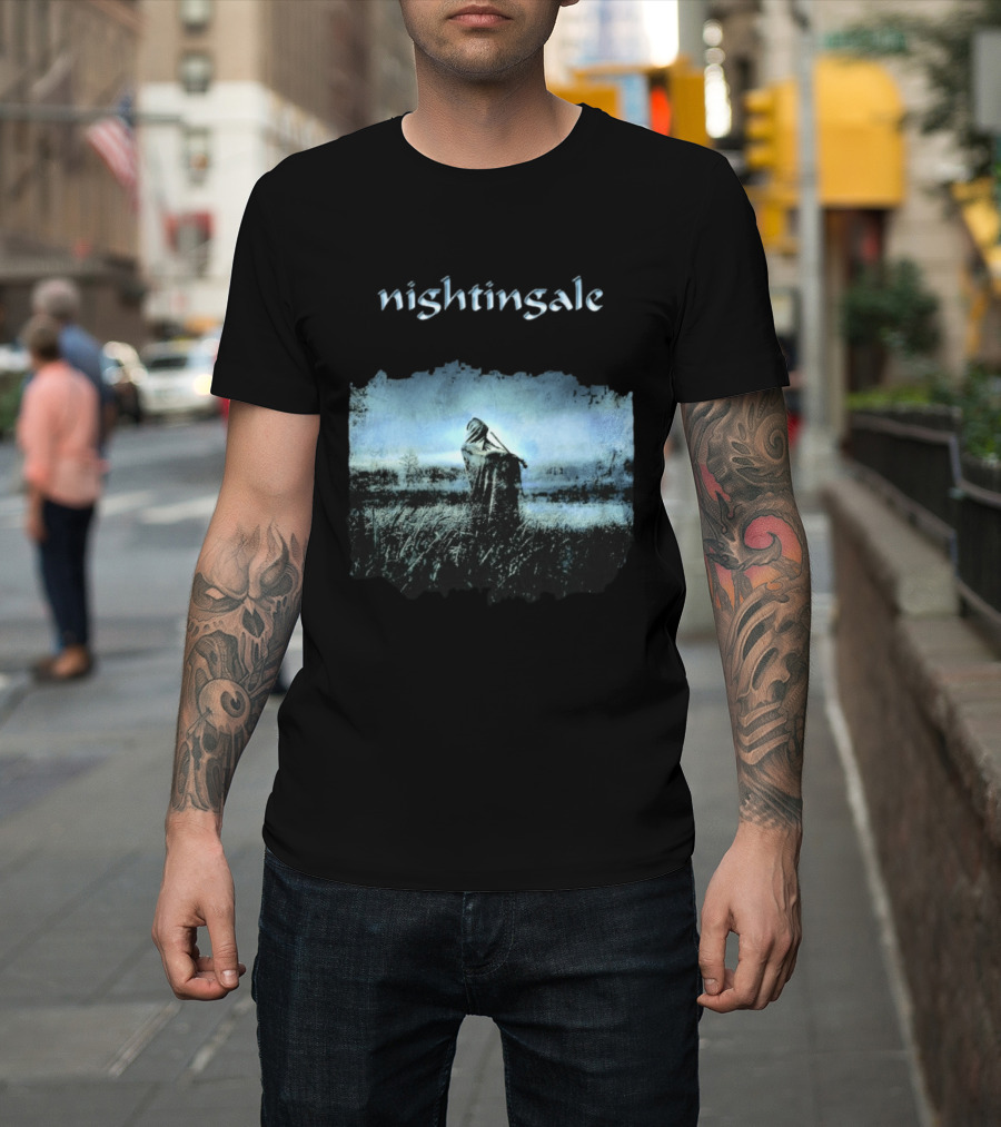 Nightingale Ethereal Nightfall Scene T-Shirt
