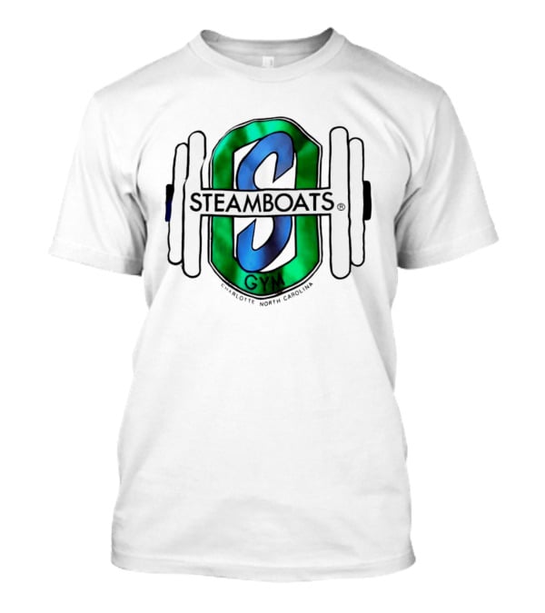 Steamboats Gym Charlotte North Carolina Weights Barbell T-Shirt