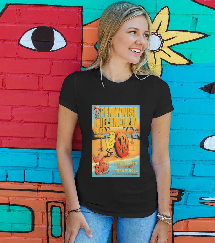 Pennywise Millencolin Mute The Menzingers We Are One Tour March 27 Curitiba Tork 'n' Roll T-Shirt