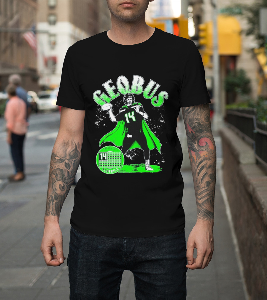 Geqbus Protector 14 Sam Erica Football Hero Green Cape T-Shirt