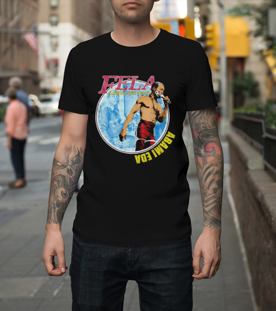 Fela Anikulapo Kuti Abami Eda Music Legend Circle T-Shirt