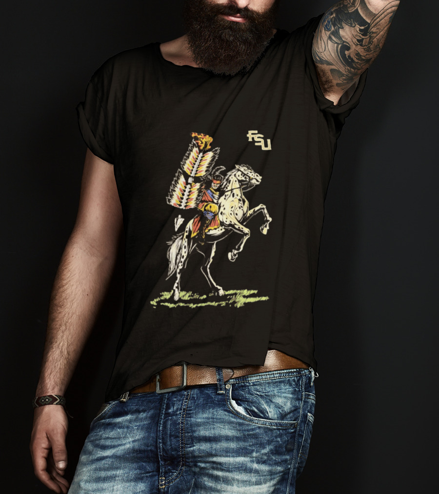 FSU Florida State Seminoles Osceola And Renegade Iconic Team Spirit T-Shirt