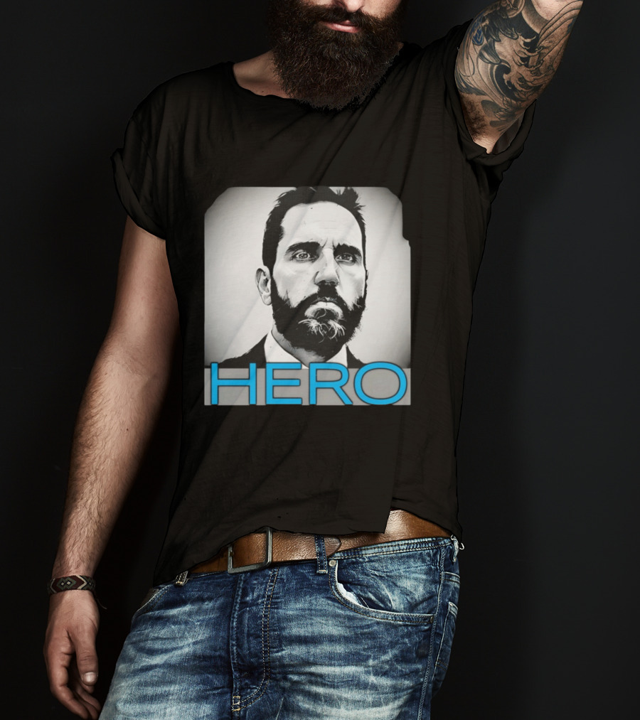 Jack Smith Hero Portrait Black And White T-Shirt