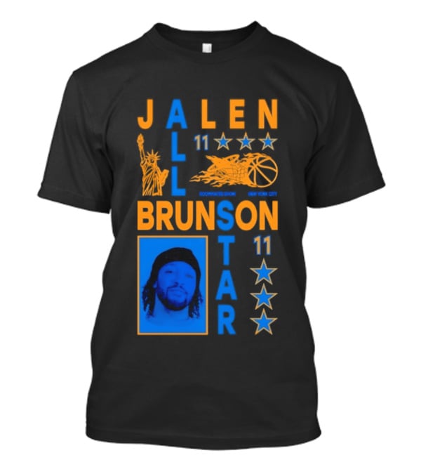 Jalen Brunson 11 NY Knicks All Star Basketball Stars T-Shirt