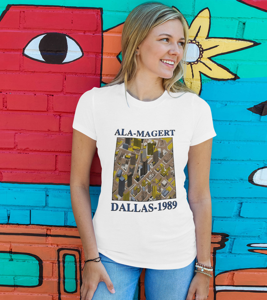 Ala Magert Dallas 1989 Cityscape Architecture T-Shirt