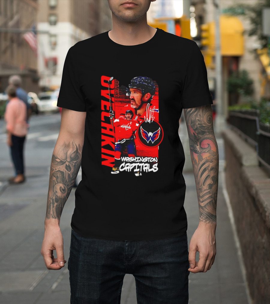 Washington Capitals Ovechkin NHL Hockey Playmaker Team Captain T-Shirt