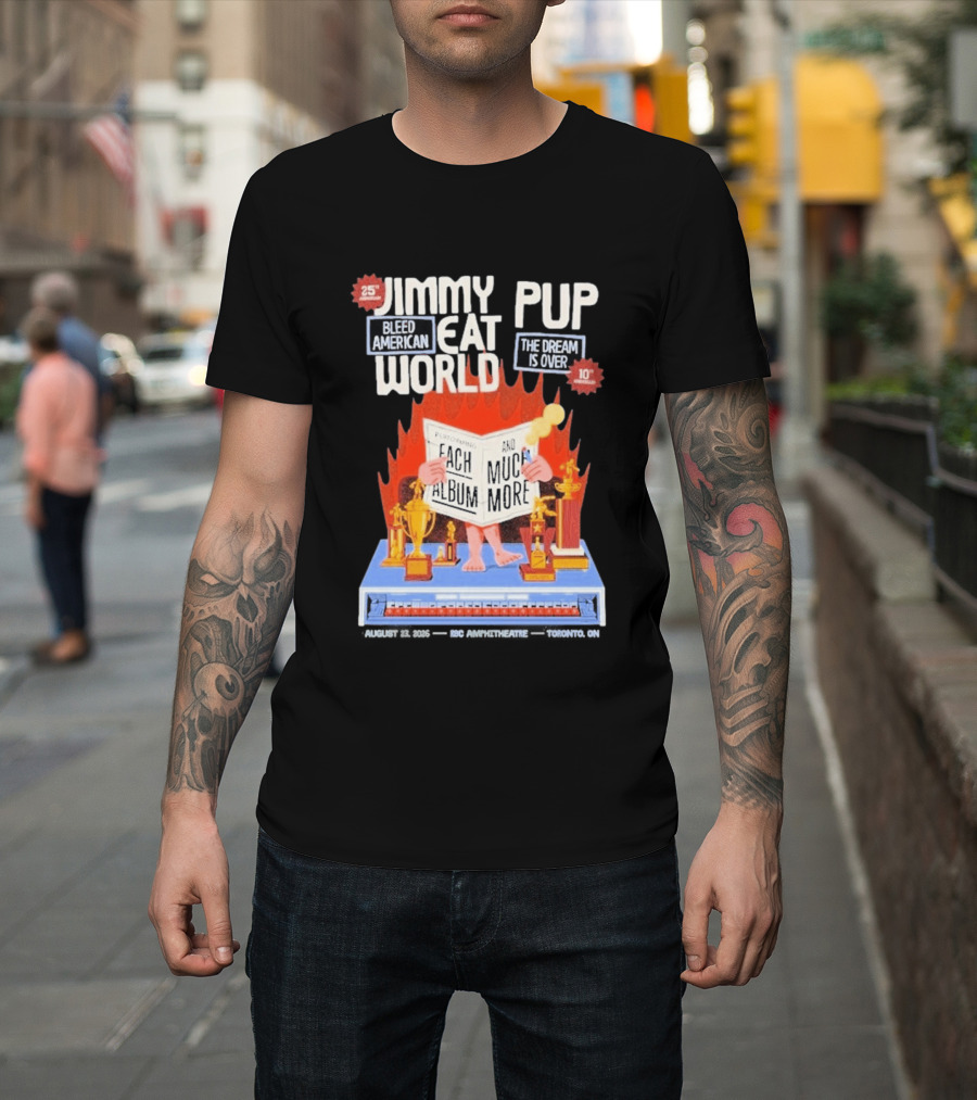 Jimmy Eat World Pup Bleed American The Dream Is Over Performing Each Album And Much More 25 Toronto T-Shirt