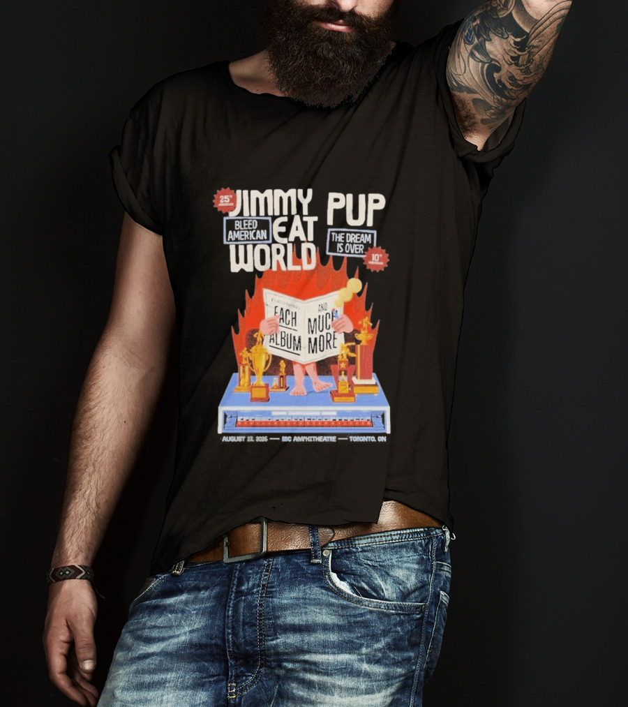 Jimmy Eat World Pup Bleed American The Dream Is Over Performing Each Album And Much More 25 Toronto T-Shirt