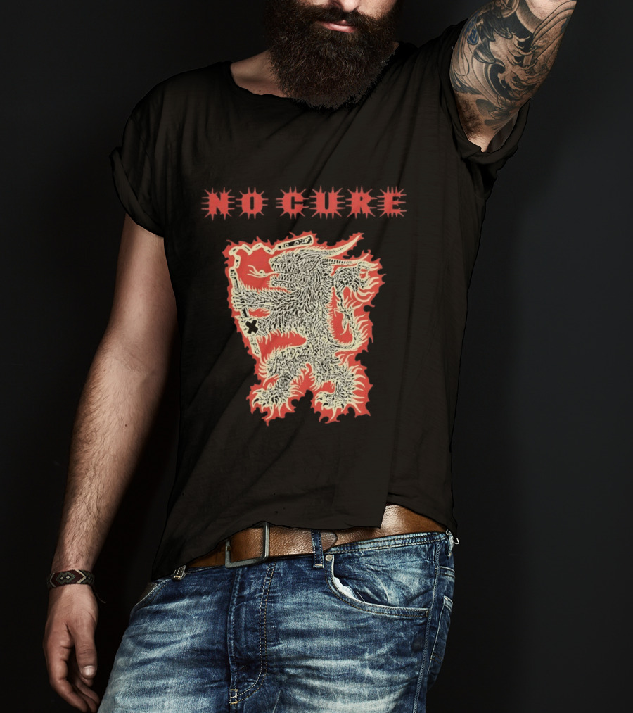 No Cure Band Furry Dragon Monster T-Shirt