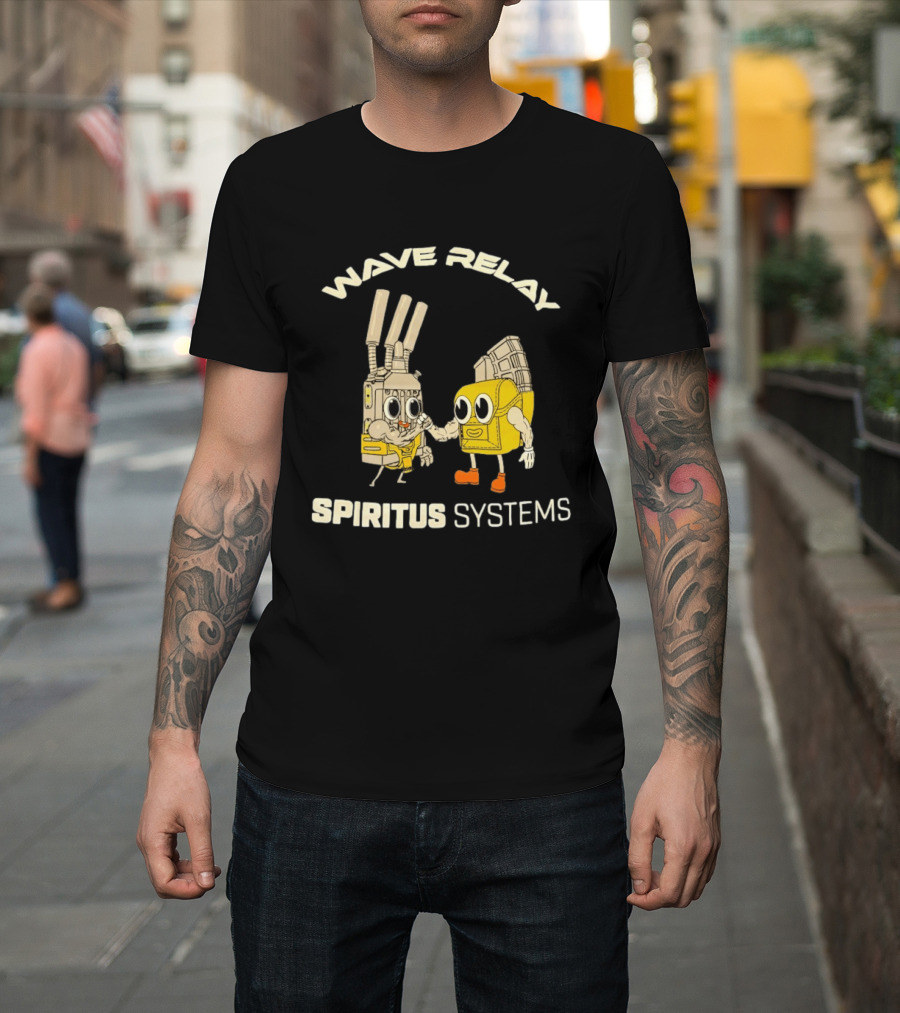 Wave Relay Spiritus Systems Cartoon Characters T-Shirt