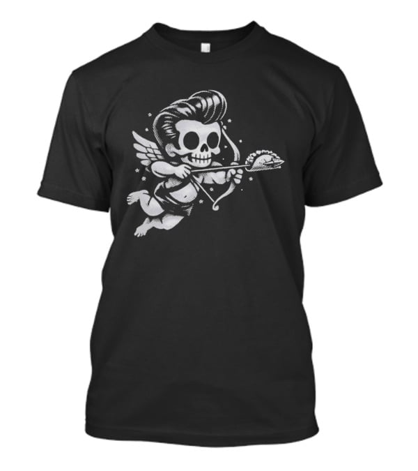 Tacos Never Broke My Heart Skeleton Cupid Archery T-Shirt