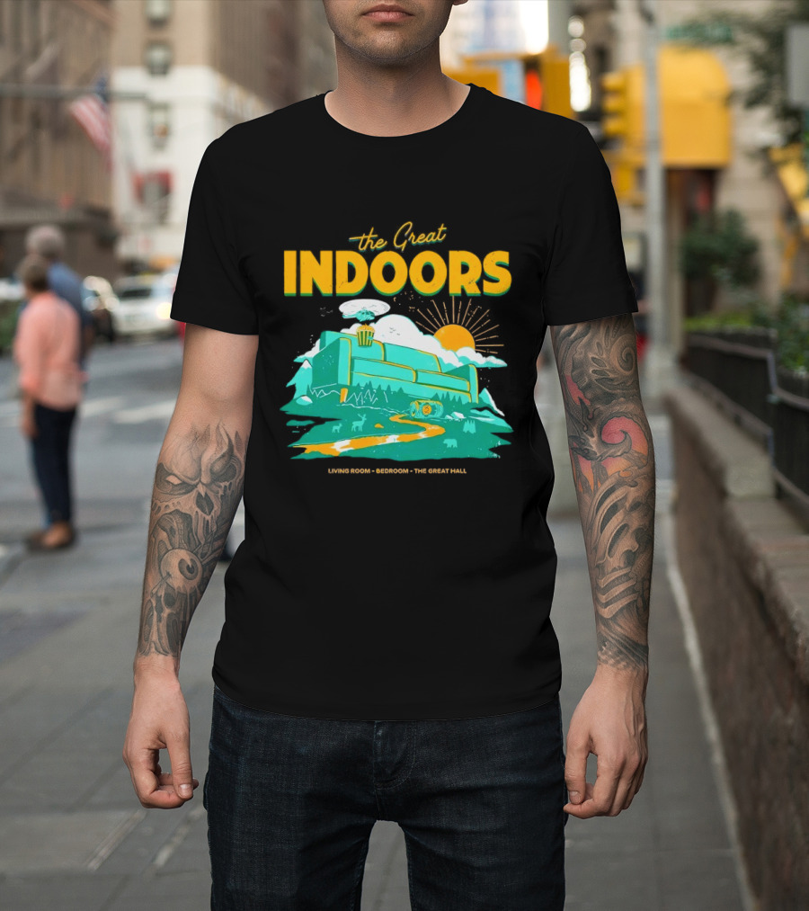 The Great Indoors Living Room Bedroom The Great Hall Couch Nature Sun T-Shirt