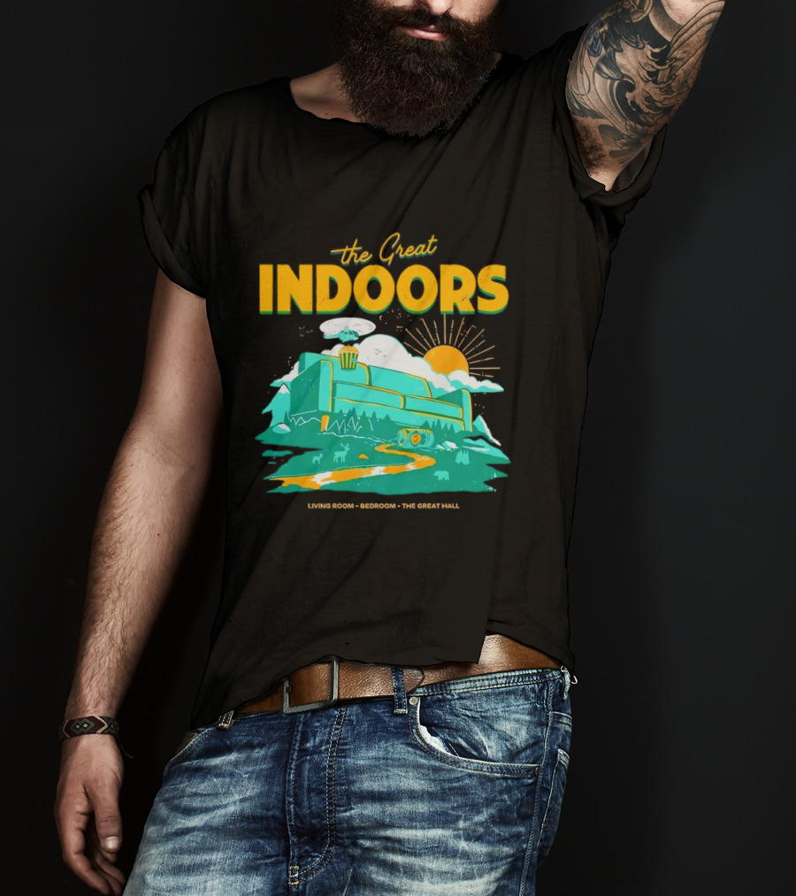 The Great Indoors Living Room Bedroom The Great Hall Couch Nature Sun T-Shirt