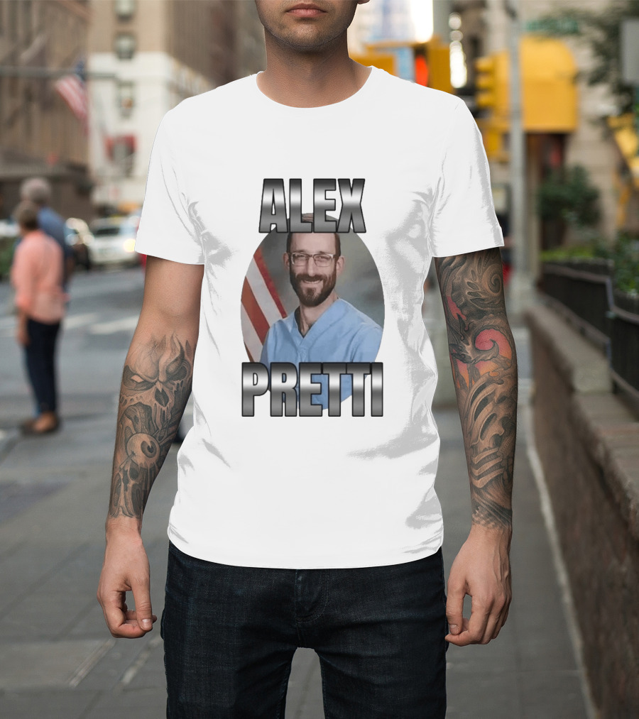Alex Pretti American Flag T-Shirt