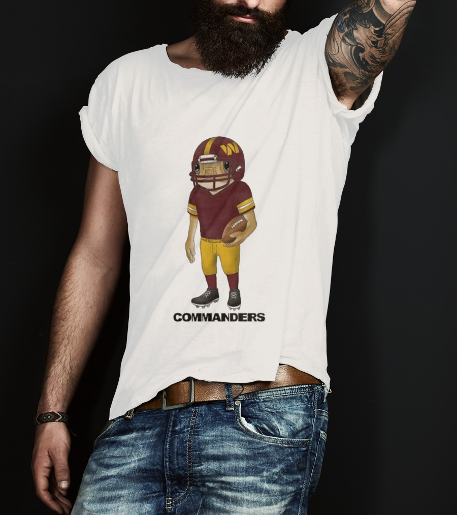 Bad Bunny Commanders Football Helmet T-Shirt