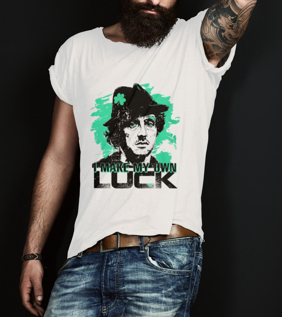 I Make My Own Luck Shamrock Hat Rocky T-Shirt