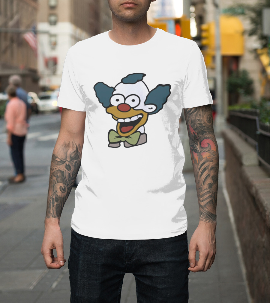Krusty The Clown Smiling Face Cartoon T-Shirt