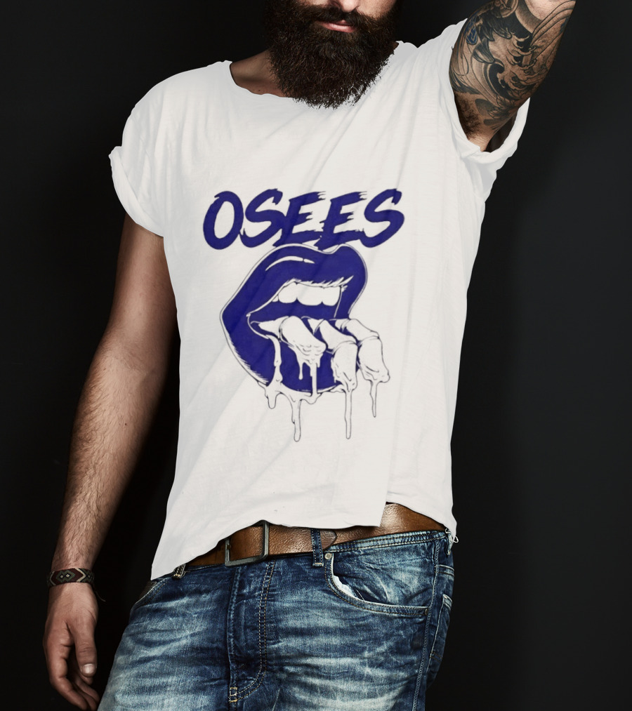 Osees Mouth With Dripping Blue Fingers T-Shirt