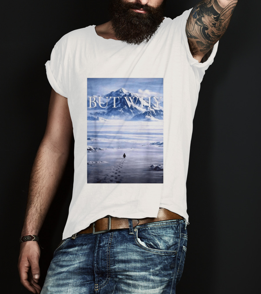 But Why Penguin Mountains T-Shirt
