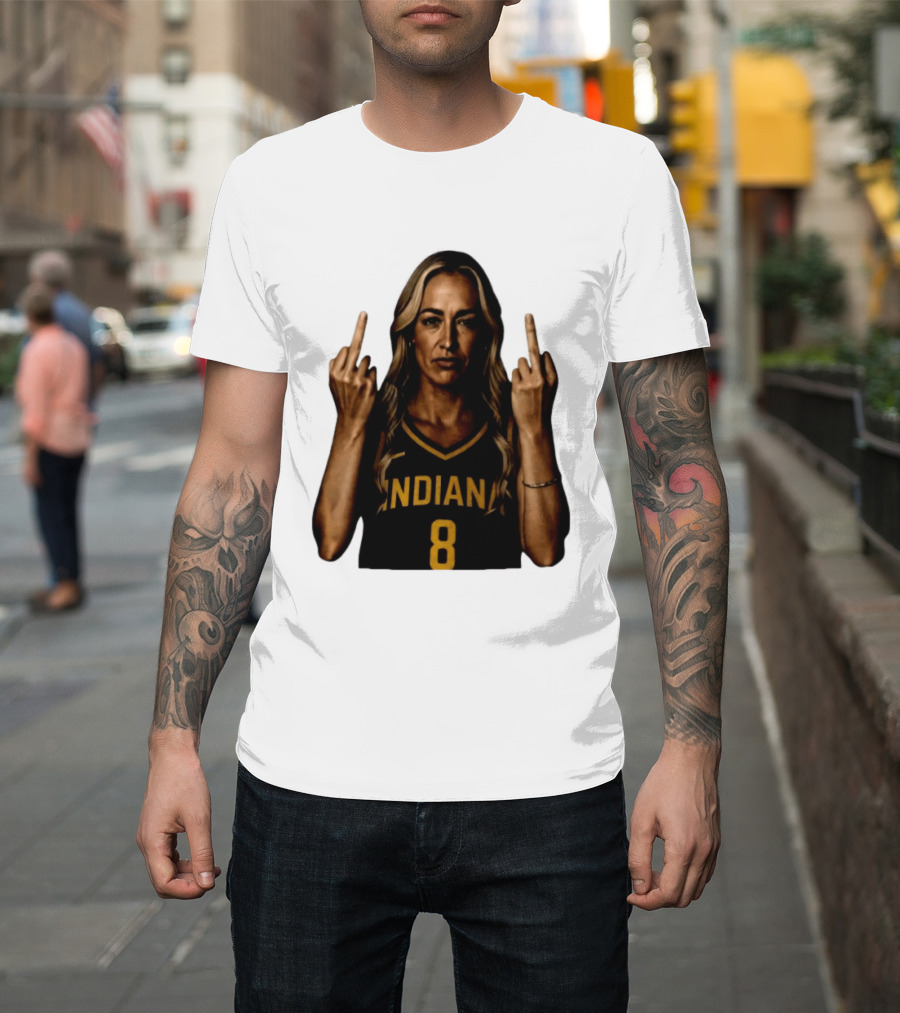 INDIANA 8 Flipping The Bird T-Shirt