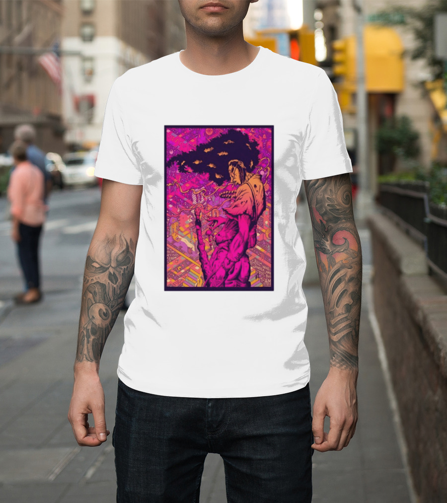 Third Eye Samurai Not All Who Wander Are Lost But I Am Psychedelic Fantasy Scene T-Shirt