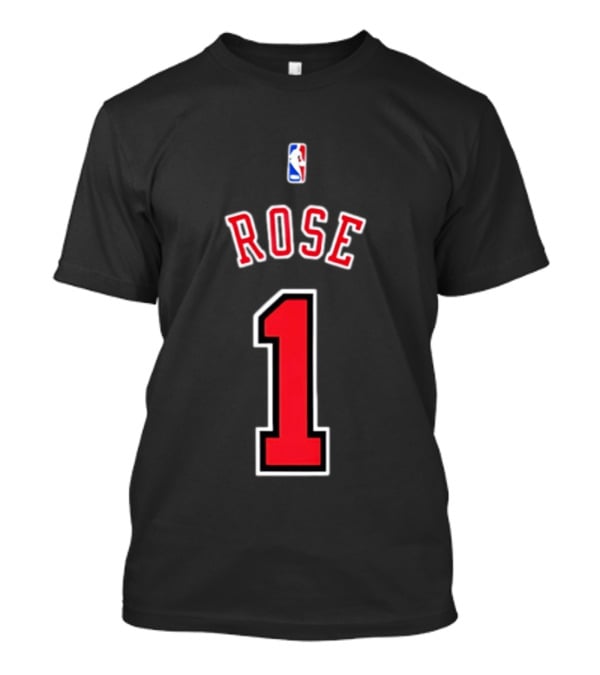 Rose #1 NBA Chicago Bulls Derrick Basketball T-Shirt
