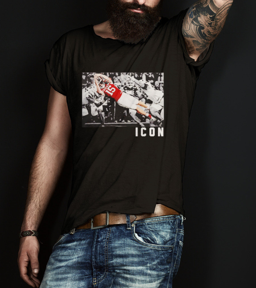ICON Indiana Hoosiers Football Number 15 Action Play T-Shirt