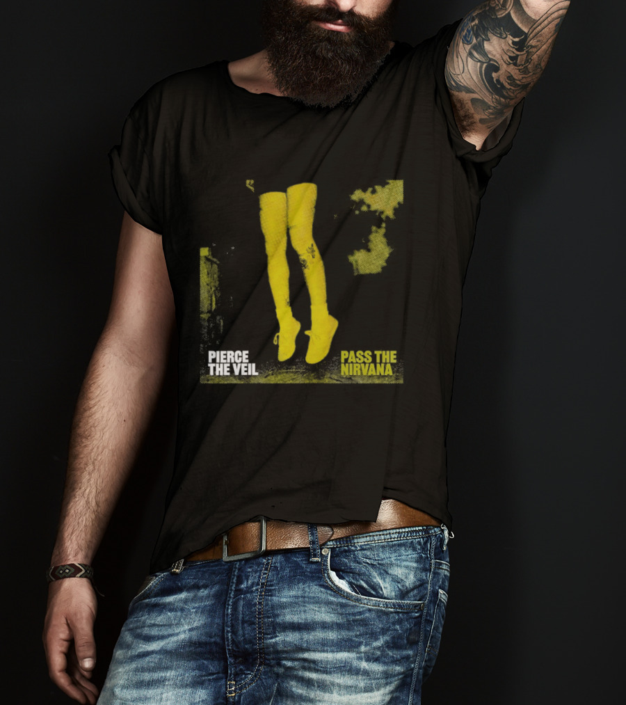 Pierce The Veil Pass The Nirvana Yellow Boots T-Shirt