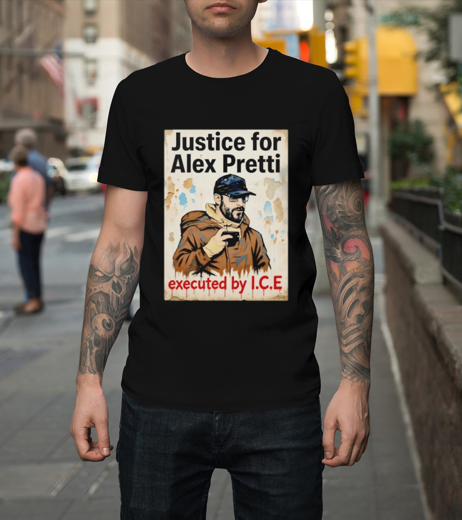 Justice For Alex Pretti Executed By ICE Visual T-Shirt