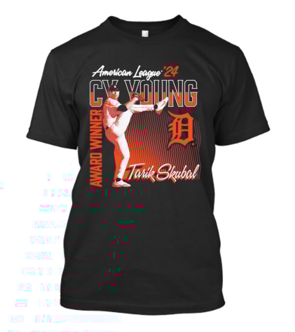 American League Cy Young Tarik Skubal Detroit Tigers Winner T-Shirt