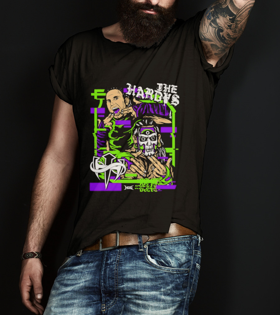 The Hardys Matt Jeff Hardy Caricature T-Shirt