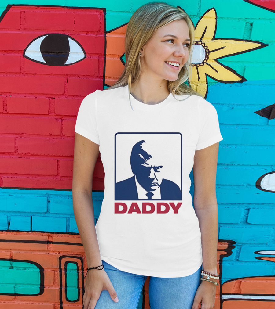 Daddy Donald Trump Blue Red T-Shirt