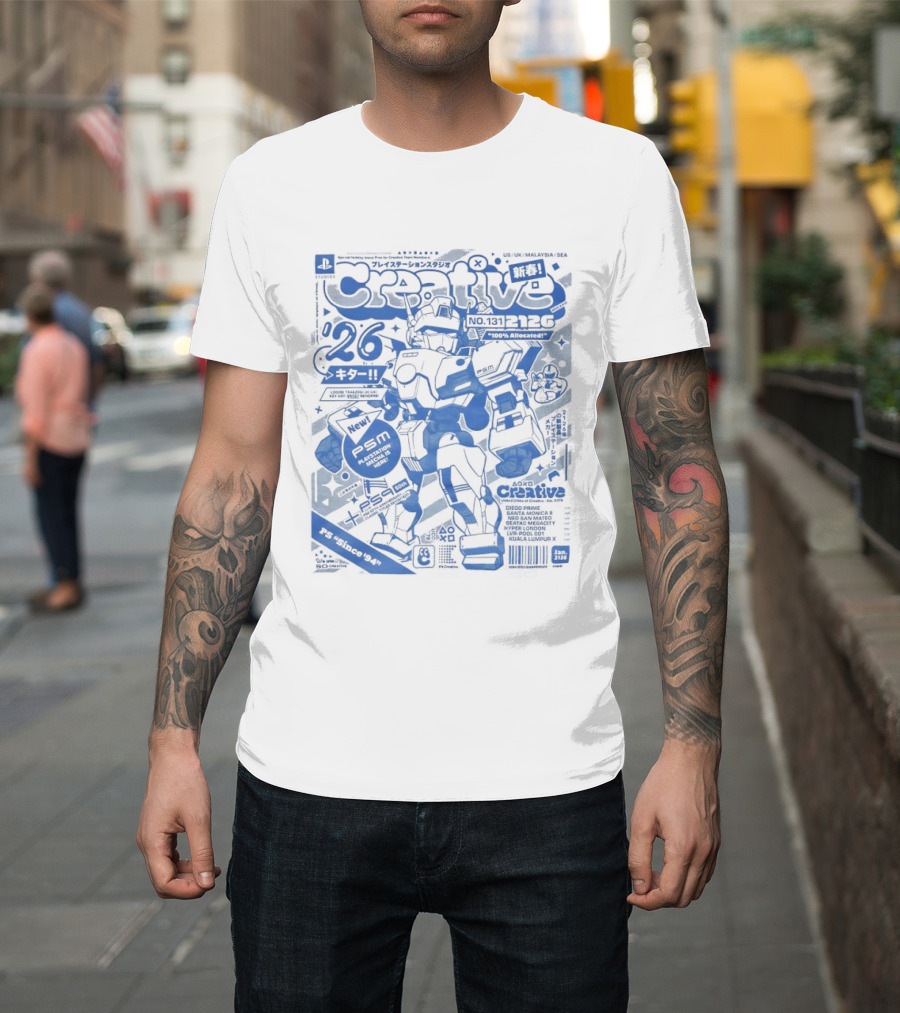 PlayStation Creative Mecha Comic PSM Since 94 Volume 26 T-Shirt