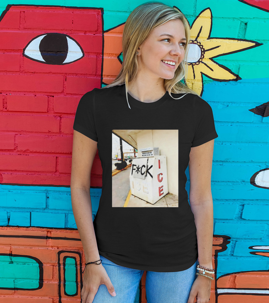 F*ck ICE Abolish ICE Message On Ice Bin T-Shirt