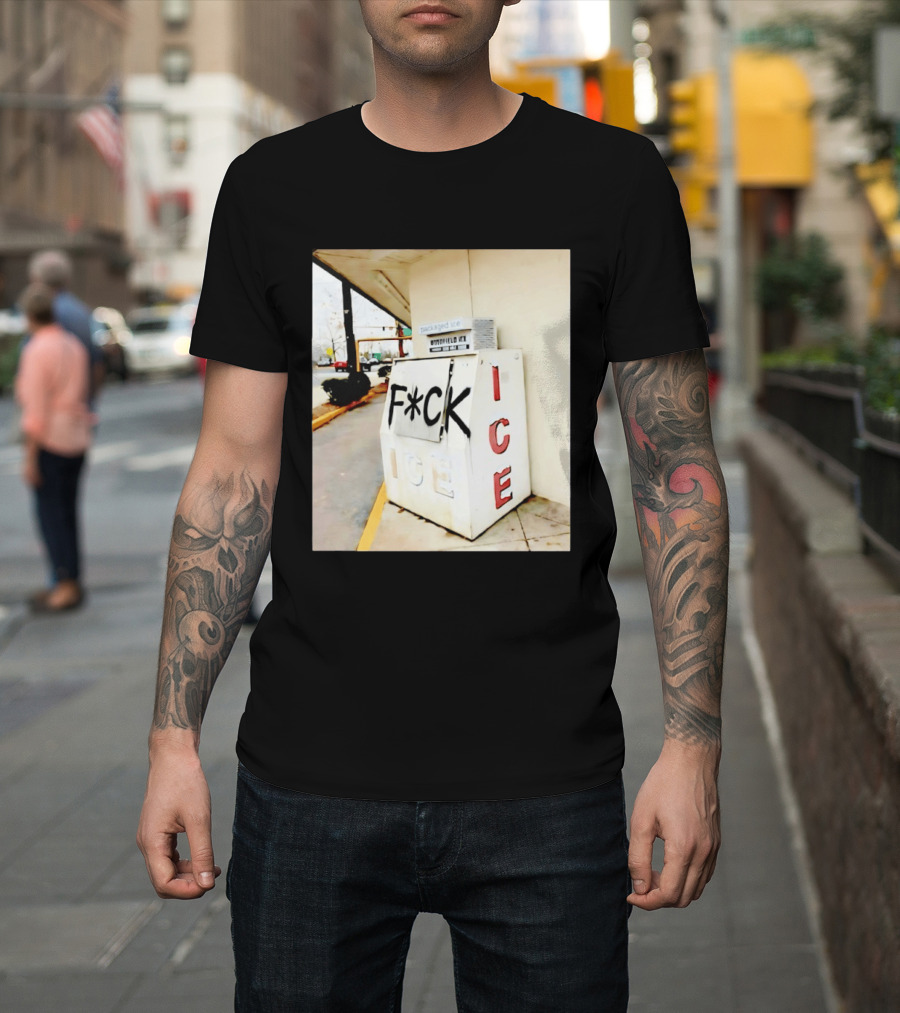 F*ck ICE Abolish ICE Message On Ice Bin T-Shirt