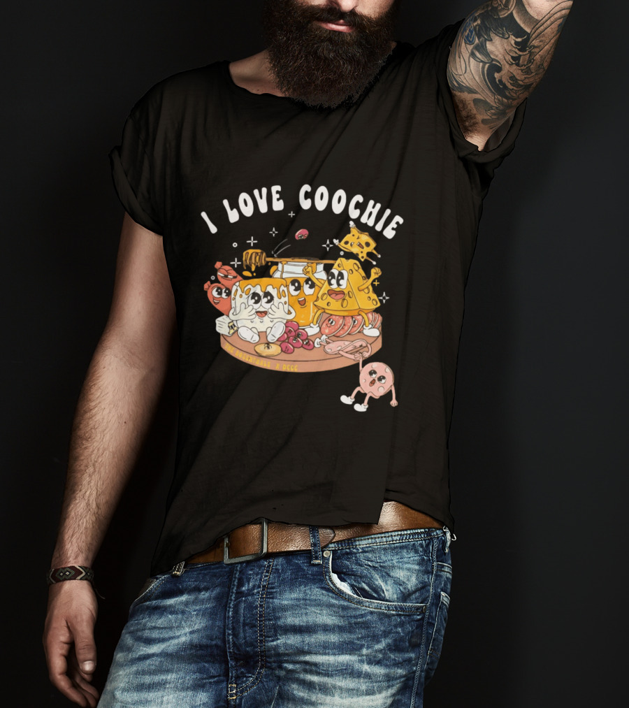 I Love Coochie The Rosenthals X DCCC Cheese Plate Cartoon Characters T-Shirt