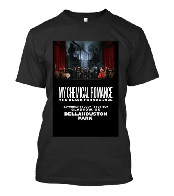 My Chemical Romance The Black Parade 2026 Saturday 04 July Sold Out Glasgow UK Bellahouston Park T-Shirt