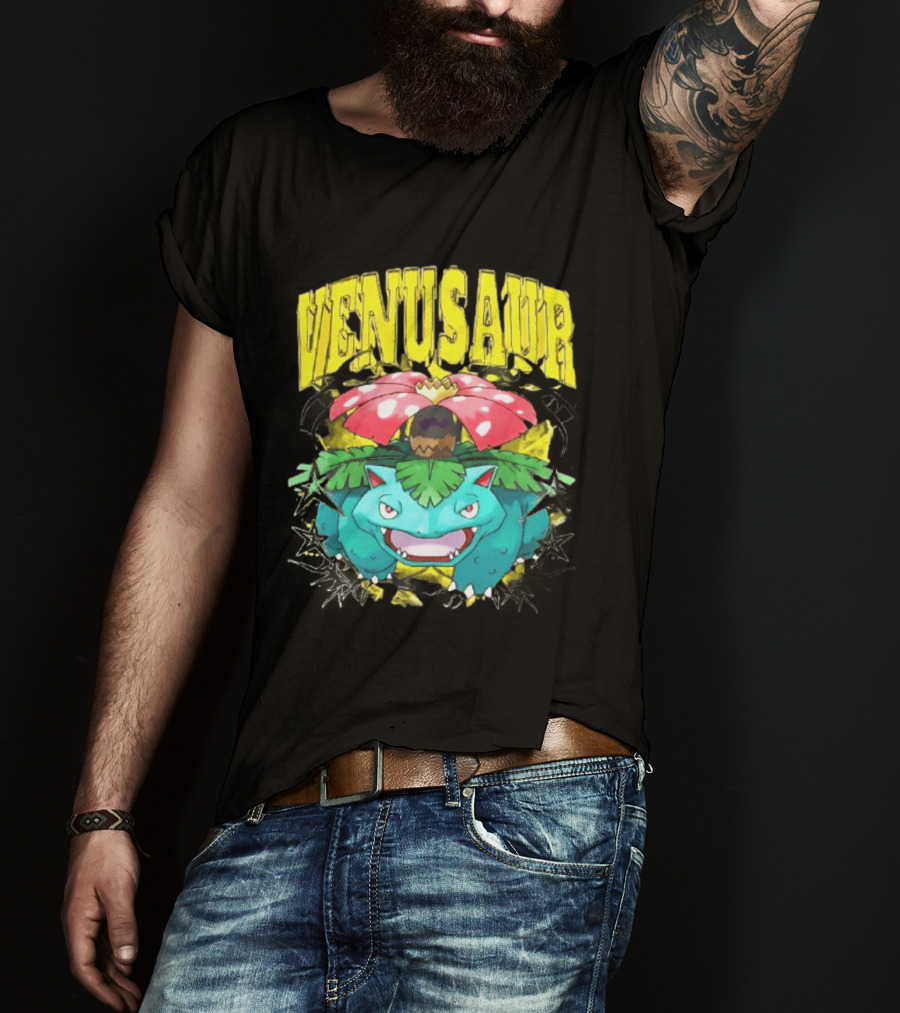 Venusaur Grass Poison Type Pokemon Anime T-Shirt
