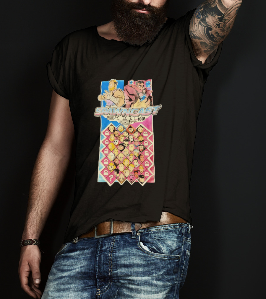 Spawncast Episode 100 Many Games Characters Edition T-Shirt