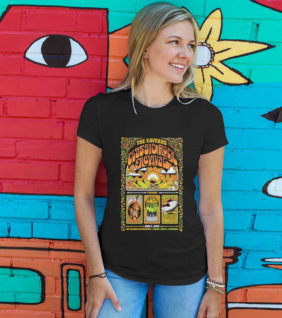 Classic Rock Revival June 6 2026 The Caverns Grundy County TN T-Shirt