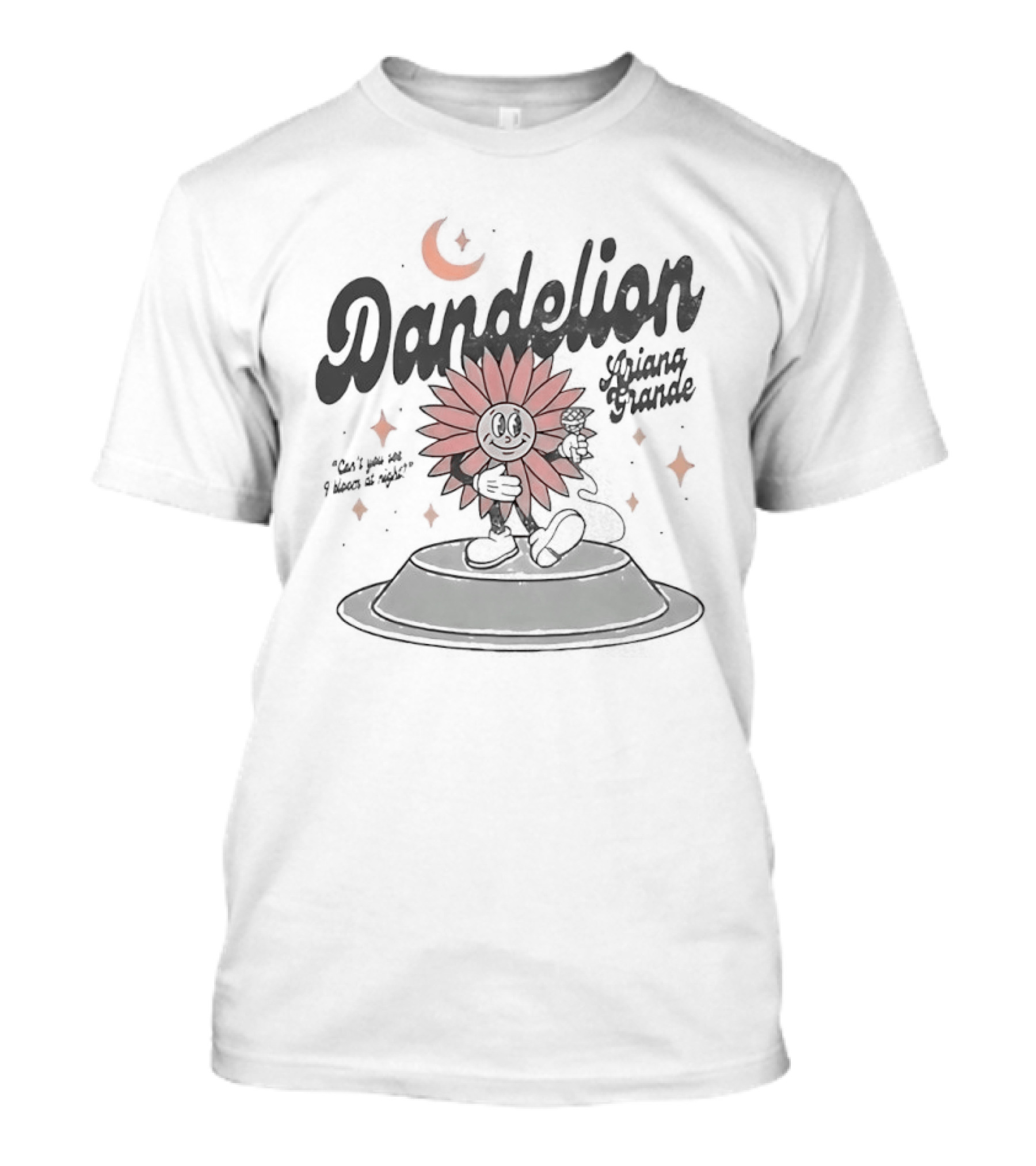 Ariana Grande Dandelion Bloom At Night Moonlit Flower T-Shirt