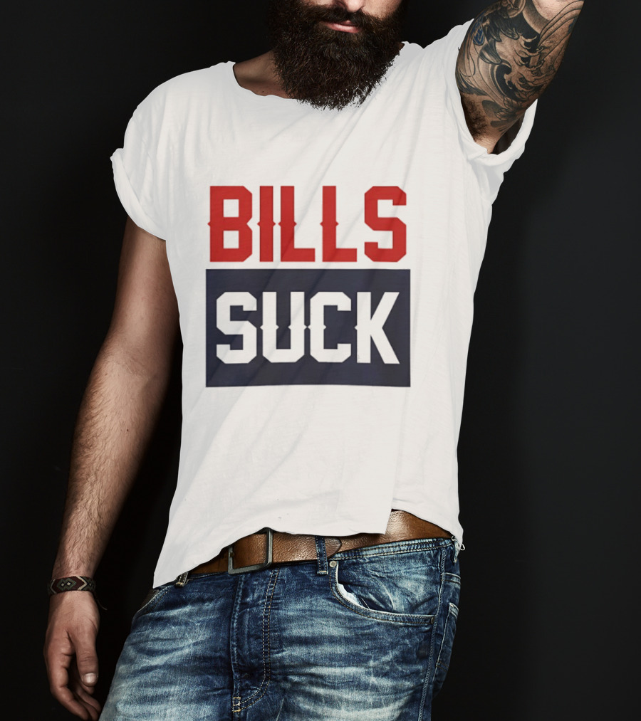 New England Patriots Rivalry Bills Suck Fan Gear T-Shirt